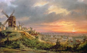 Uitzicht op de Butte Montmartre, c.1830